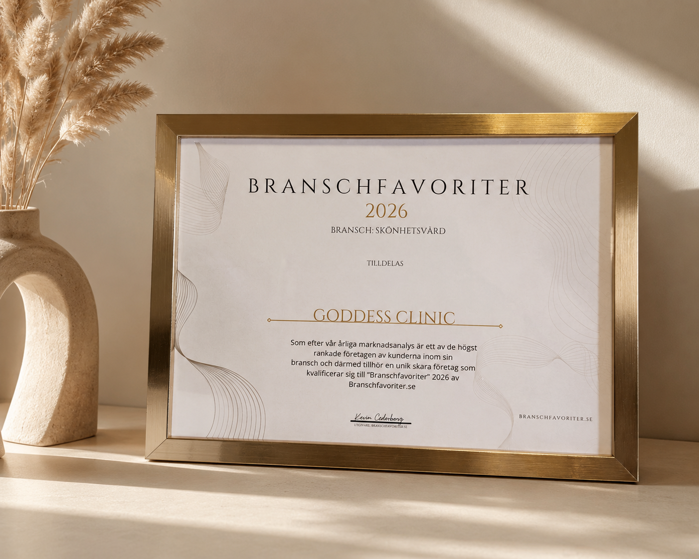 Goddess Clinic — Branschfavoriter 2026 utmärkelse